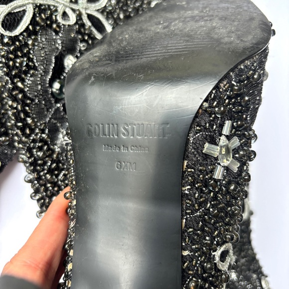 Colin Stuart Embellished Beaded Heeled Boots - Picture 11 of 17